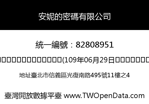 安妮的密碼有限公司