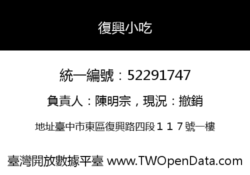 復興小吃