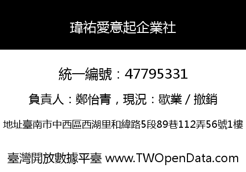 瑋祐愛意起企業社