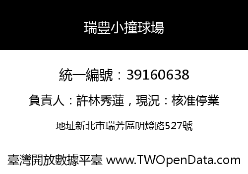 瑞豊小撞球場