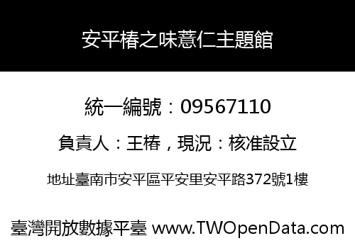 安平椿之味薏仁主題館