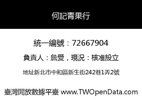 何記青果行