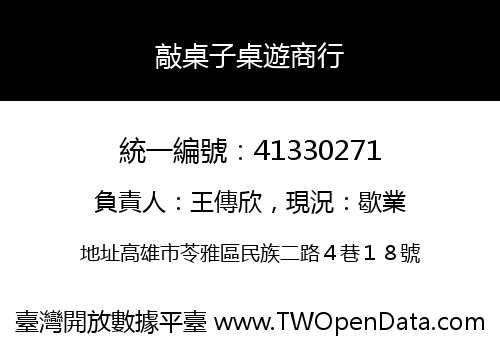 敲桌子桌遊商行
