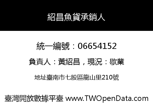 紹昌魚貨承銷人