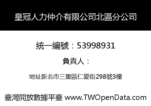 皇冠人力仲介有限公司北區分公司