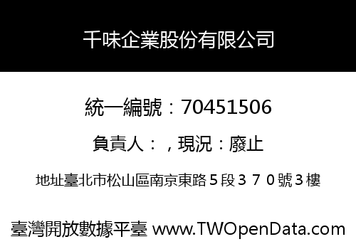 千味企業股份有限公司