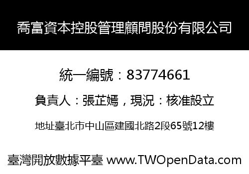 喬富資本控股管理顧問股份有限公司