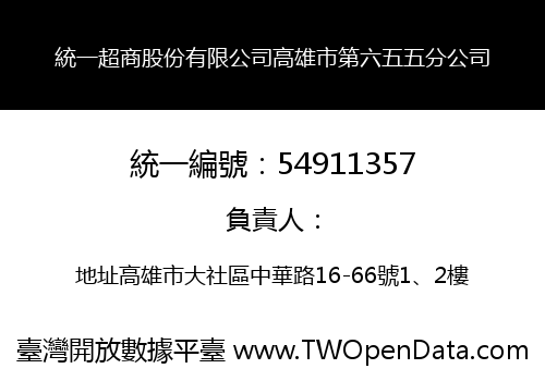 統一超商股份有限公司高雄市第六五五分公司