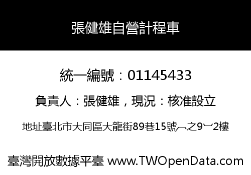 張健雄自營計程車
