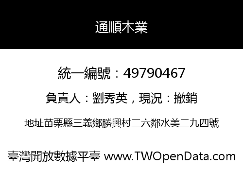 通順木業