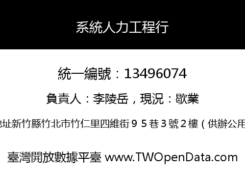 系統人力工程行