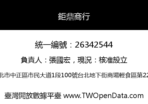 鉅鼎商行