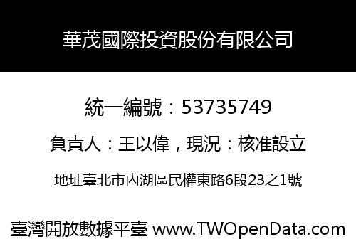 華茂國際投資股份有限公司