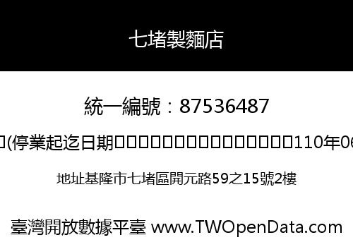 七堵製麵店