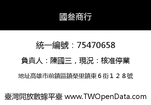 國叁商行