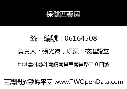 保健西藥房