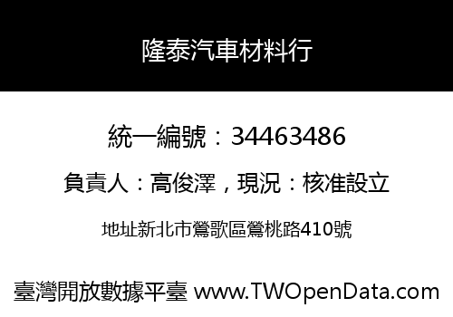隆泰汽車材料行