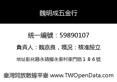 魏明成五金行