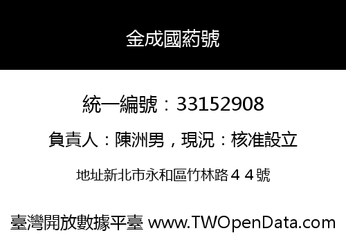 金成國葯號