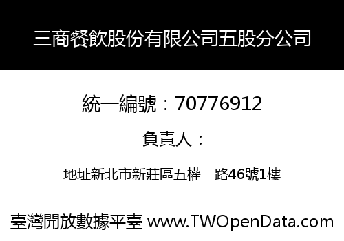 三商餐飲股份有限公司五股分公司