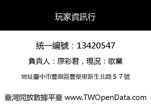 玩家資訊行