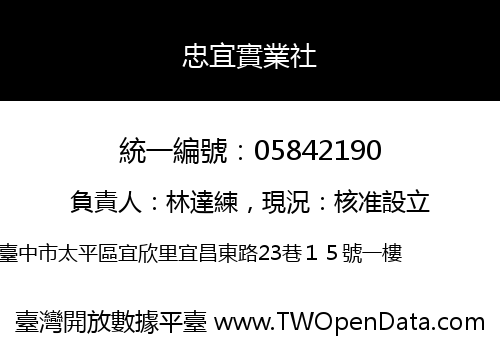 忠宜實業社