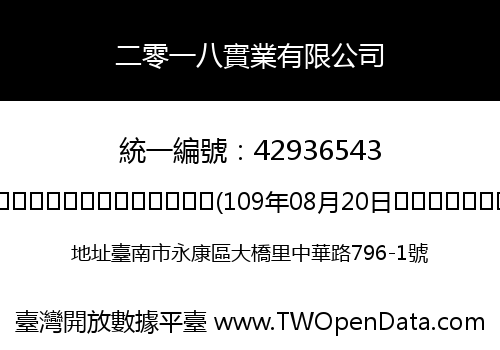 二零一八實業有限公司