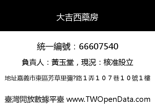 大吉西藥房