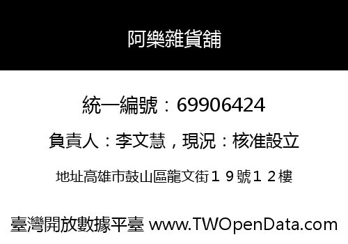阿樂雜貨舖