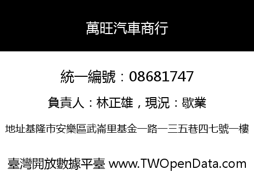 萬旺汽車商行