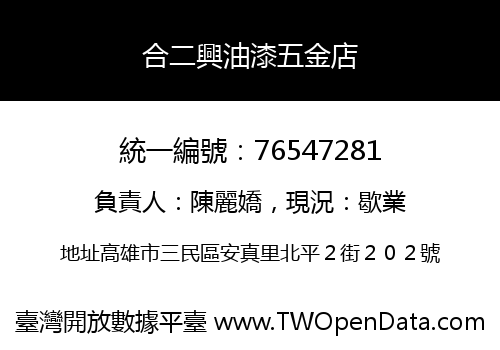 合二興油漆五金店