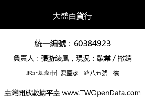 大盛百貨行