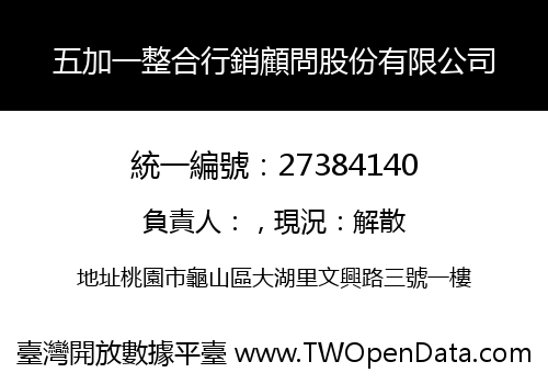 五加一整合行銷顧問股份有限公司