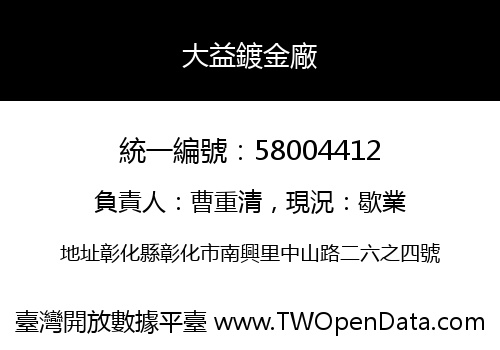 大益鍍金廠