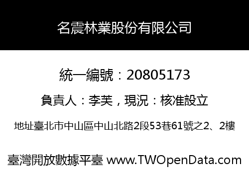 名震林業股份有限公司
