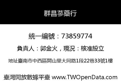 群昌蔘藥行