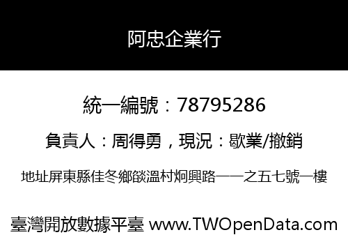 阿忠企業行
