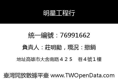 明星工程行
