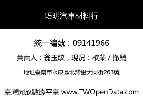 巧明汽車材料行
