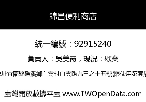 錦昌便利商店