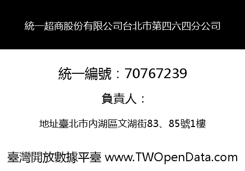 統一超商股份有限公司台北市第四六四分公司