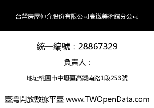 台灣房屋仲介股份有限公司高鐵美術館分公司