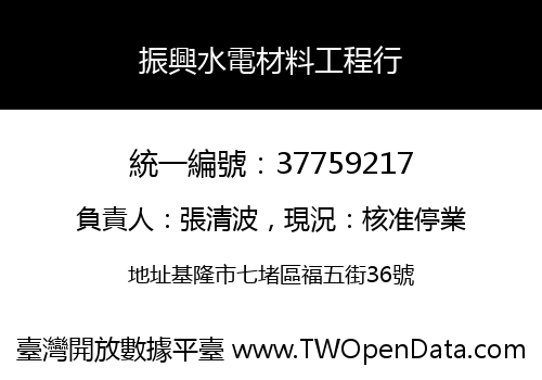 振興水電材料工程行