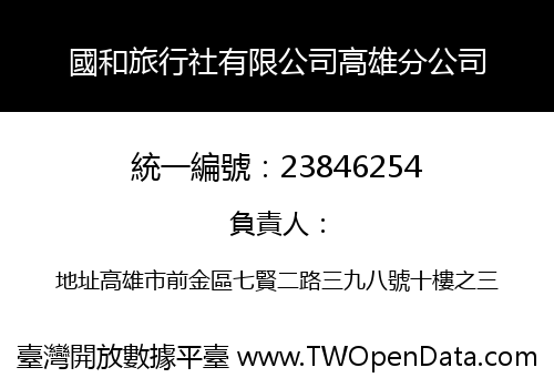 國和旅行社有限公司高雄分公司