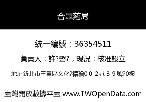 合眾葯局