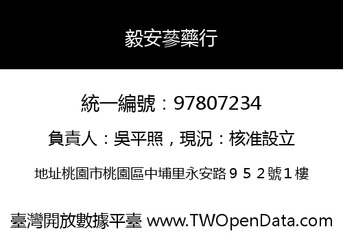 毅安蔘藥行