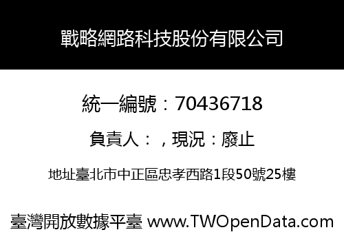 戰略網路科技股份有限公司