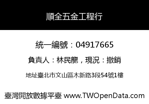 順全五金工程行