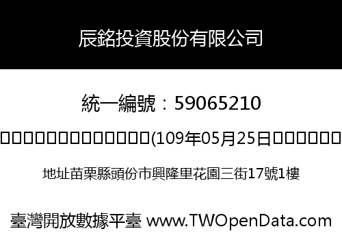 辰銘投資股份有限公司
