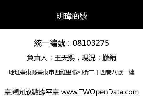 明瑋商號